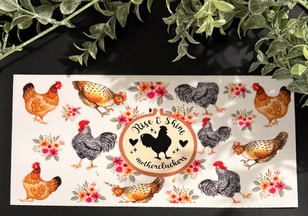 Tumbler Decal - Rise and Shine - Design 1