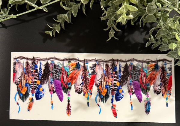 Tumbler Decal - Feathers