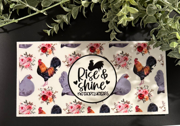 Tumbler Decal - Rise and Shine - Design 2