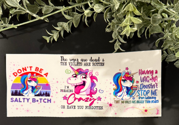 Tumbler Decal - Unicorn Design 2