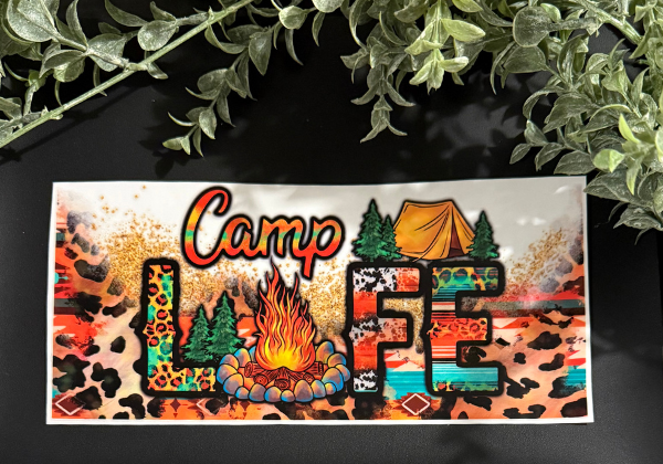 Tumbler Decal - Camp Life