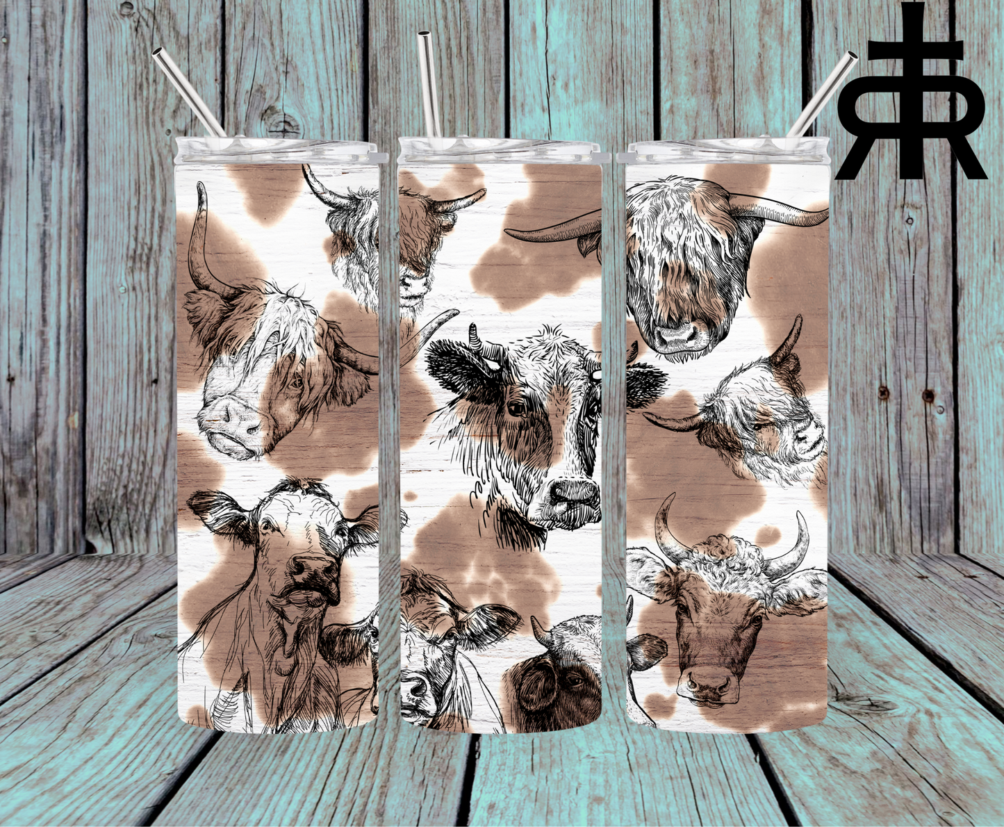 White and Brown Cows