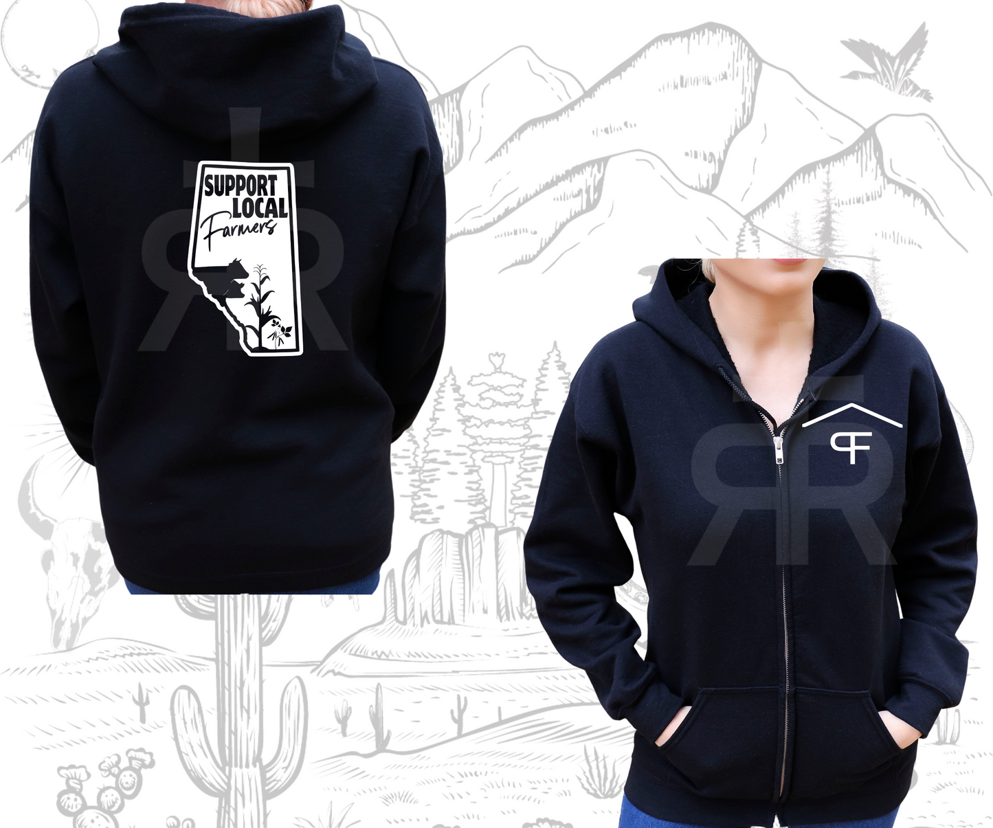 Support Local Farmers - Zip Up