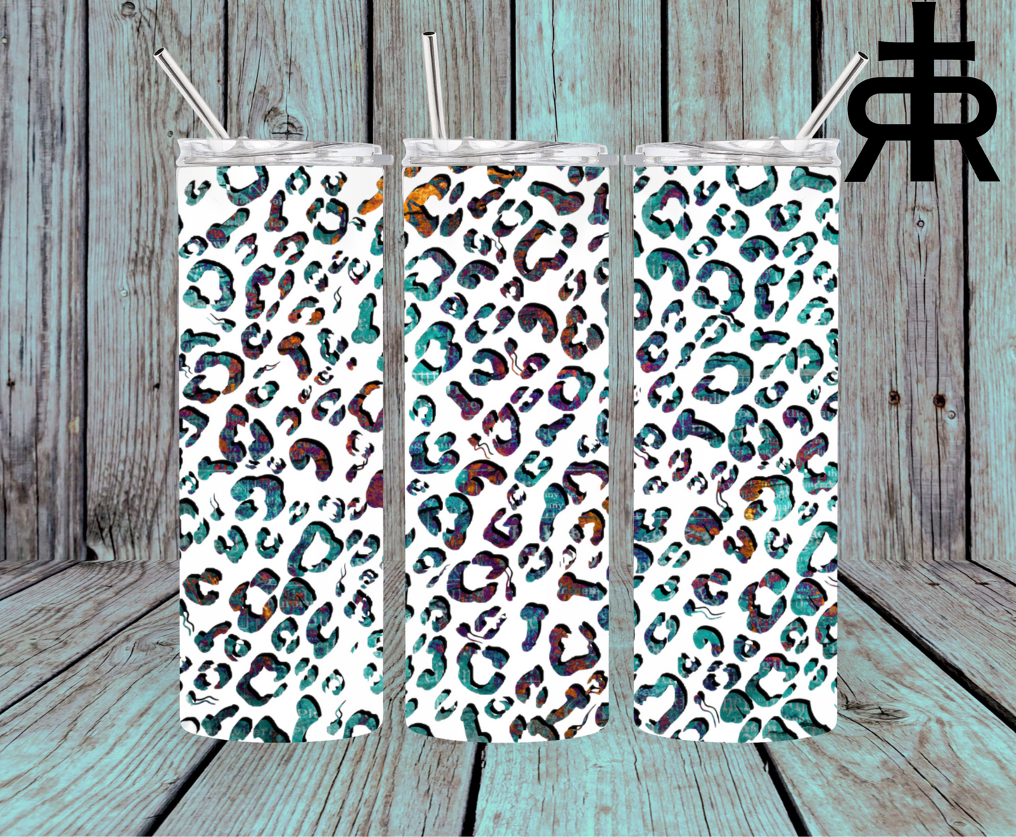 Teal and Purple Cheetah Print Penis