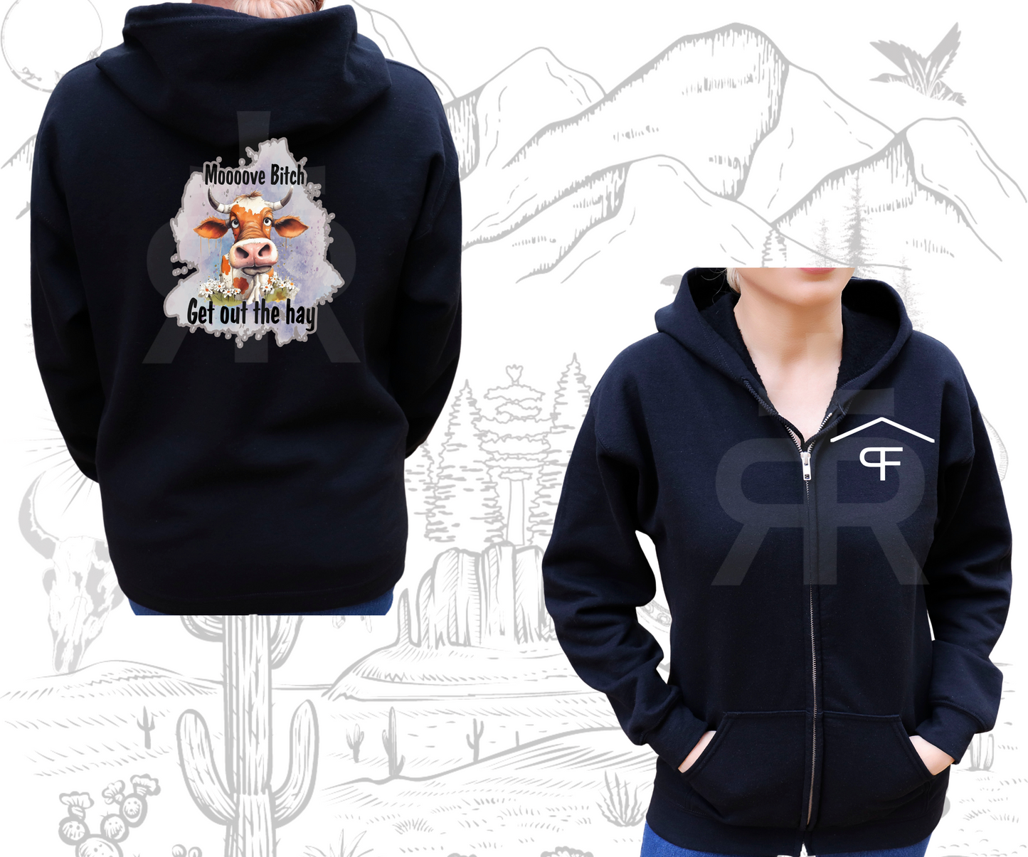 Moove Bitch - Zip Up