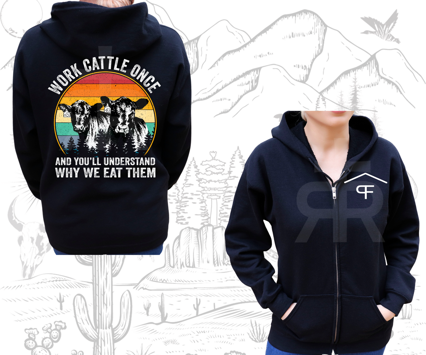 Work Cattle Once - Zip Up