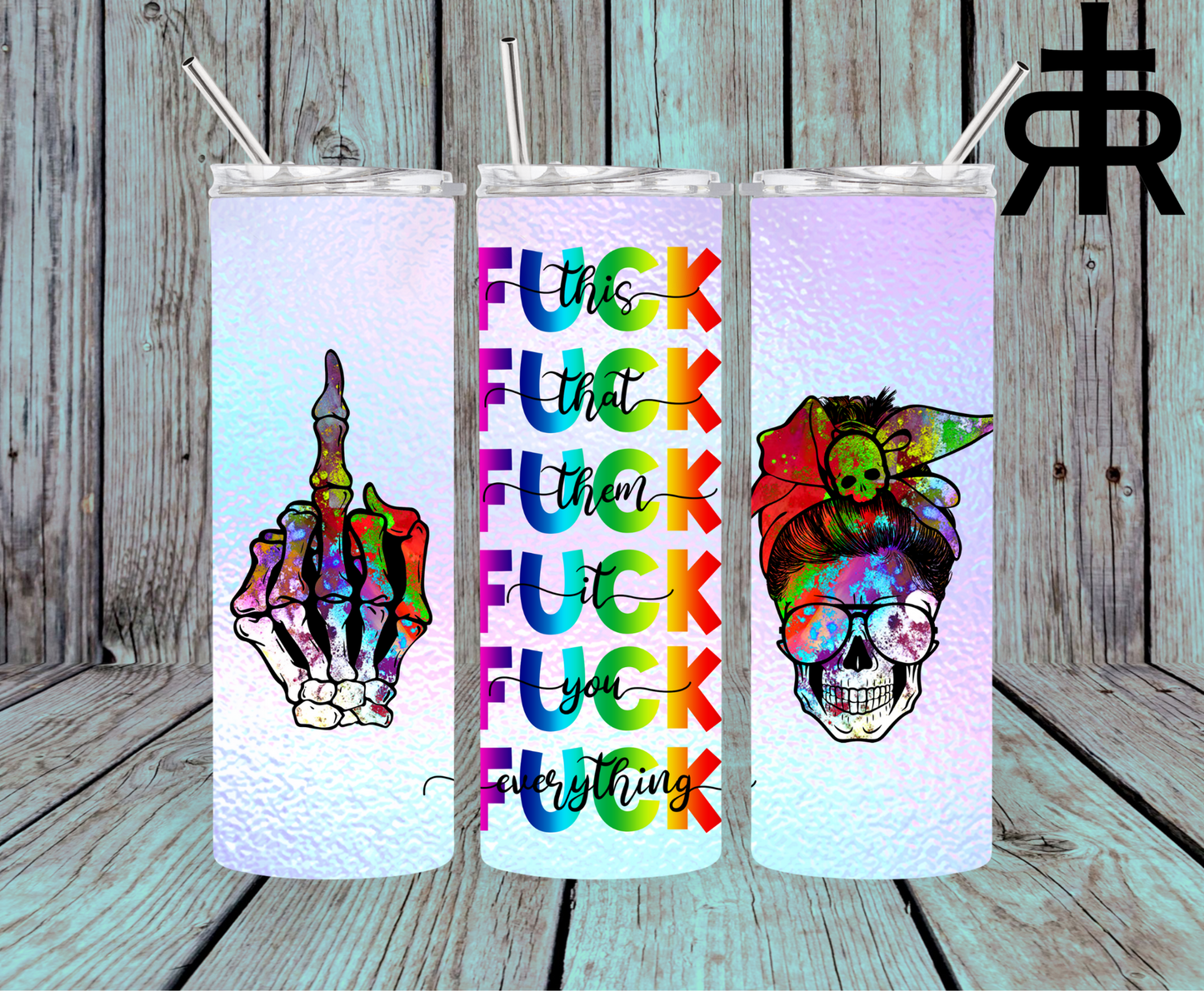 Fuck This Fuck That - Purple Skulls