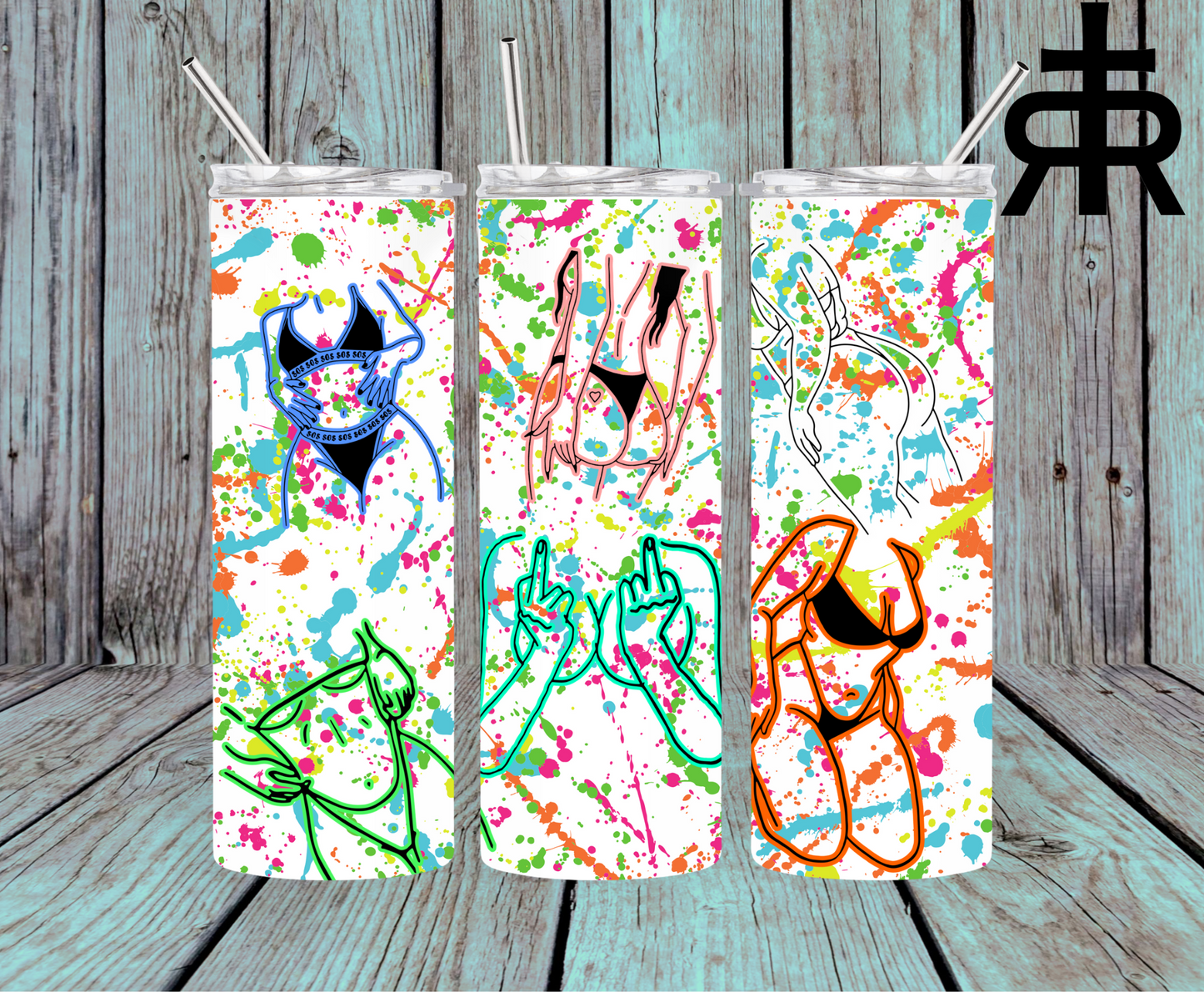 Paint Splatter Female Bodies