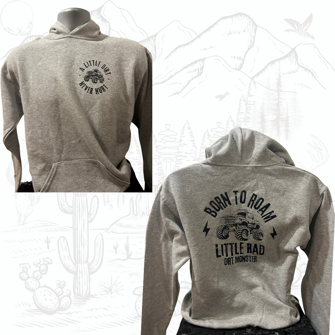 A Littler Dirt Never Hurt - Black Design - Hoodie