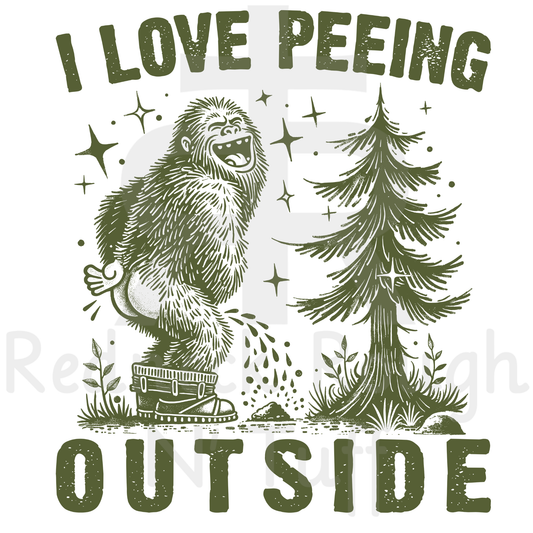 I Love Peeing Outside