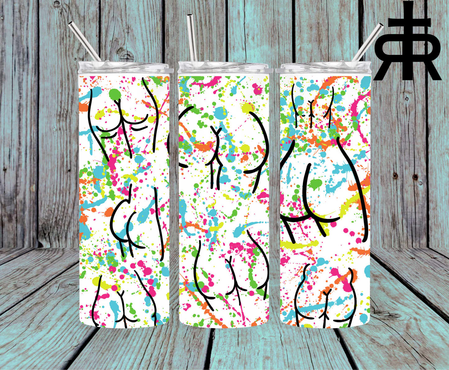 Paint Splatter Booties