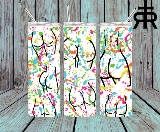 Paint Splatter Booties